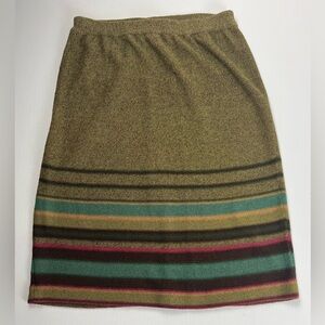 Double D Ranch Earthy Striped Pencil Skirt